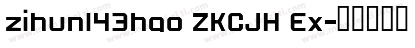 zihun143hao ZKCJH Ex字体转换